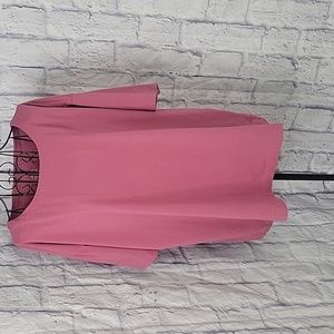 J. JILL Lux Supima Elbow Sleeves Pink Tee XL